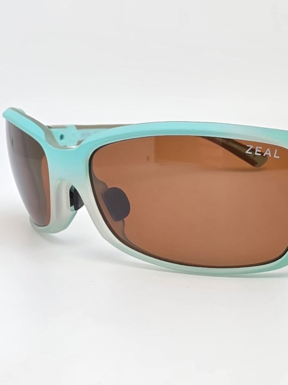 Zeal Optics Zeta Matte Aqua Green Frame Polarized Bronze Lens Sunglasses Japan